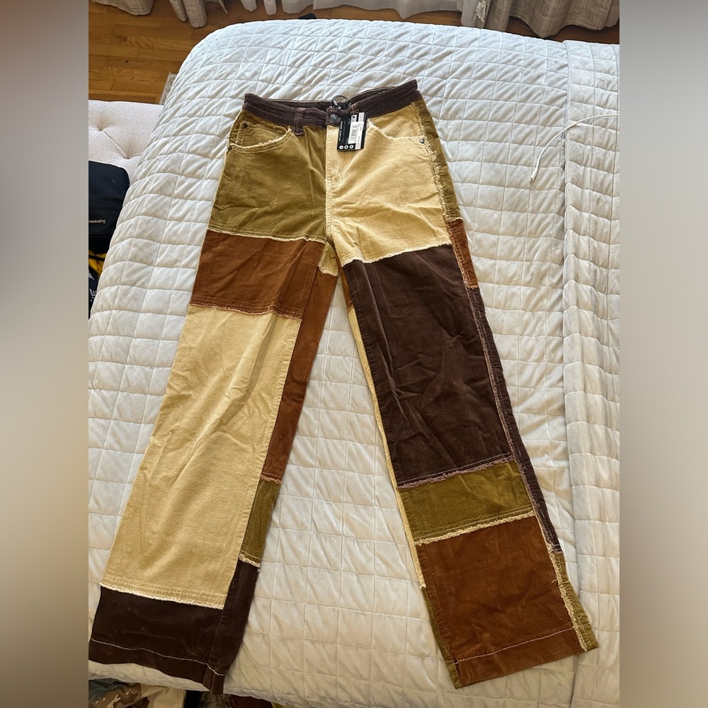 frayard patchwork corduroy jeans